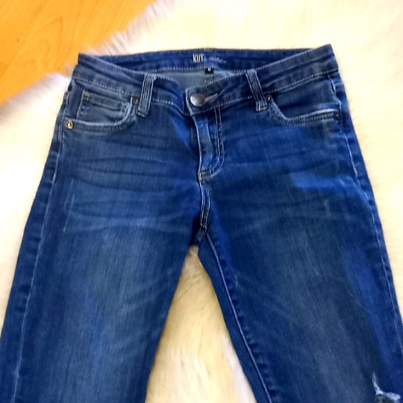 Kut from the Kloth Distressed Skinny Cuffed Jeans-#1388 - Picture 2 of 12